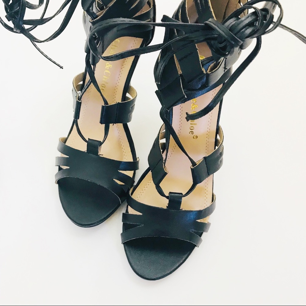 Lace up Gladiator Heels - Picture 3 of 8